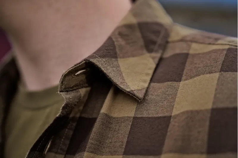 Harkila Mens Scandinavian Long Sleeve Shirt Antique Bronze Check-3