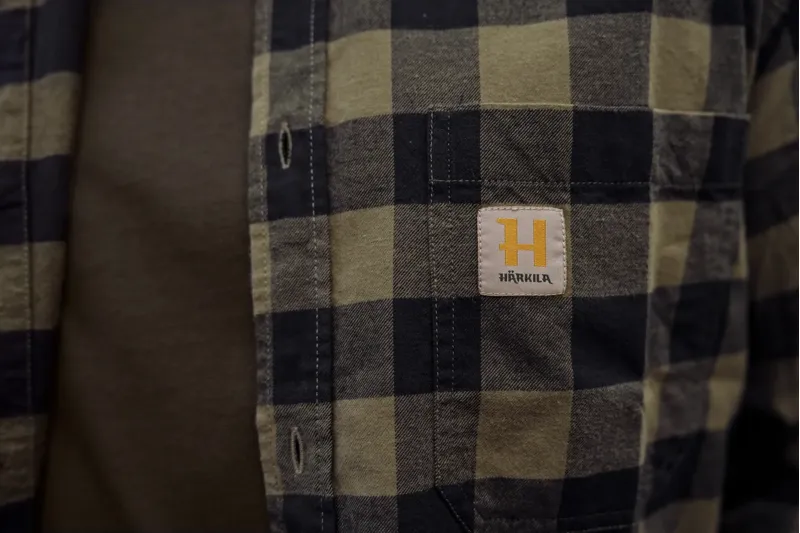 Harkila Scandinavian Long Sleeve Shirt in Tarmac Check-1