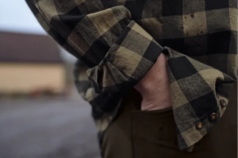 Harkila Scandinavian Long Sleeve Shirt in Tarmac Check-3