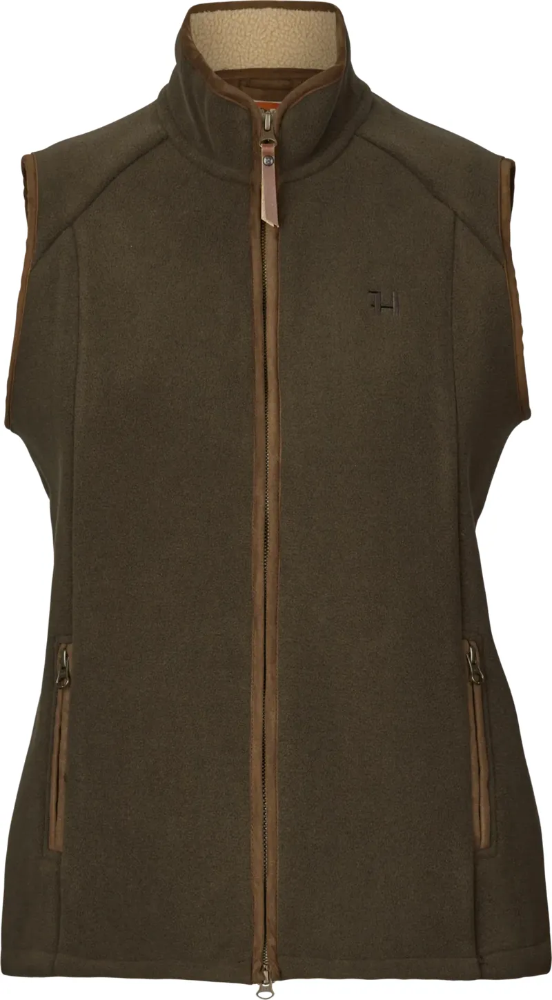 Harkila Sandhem Sherpa Fleece Ladies Waistcoat Willow Green