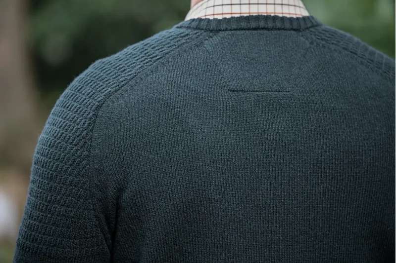 Harkila Vincent Merino V-Neck Pullover in Dark Navy-3