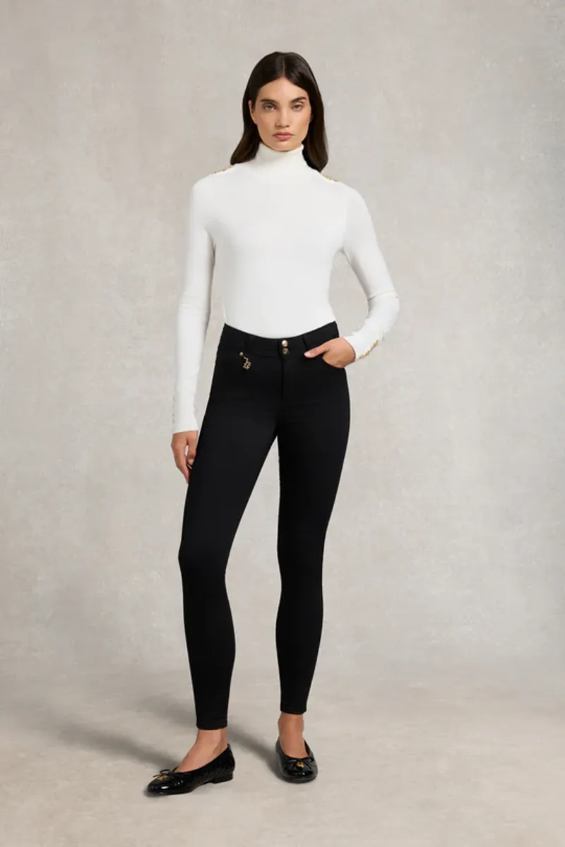 Holland Cooper Contour Skinny Jeans in Black-1