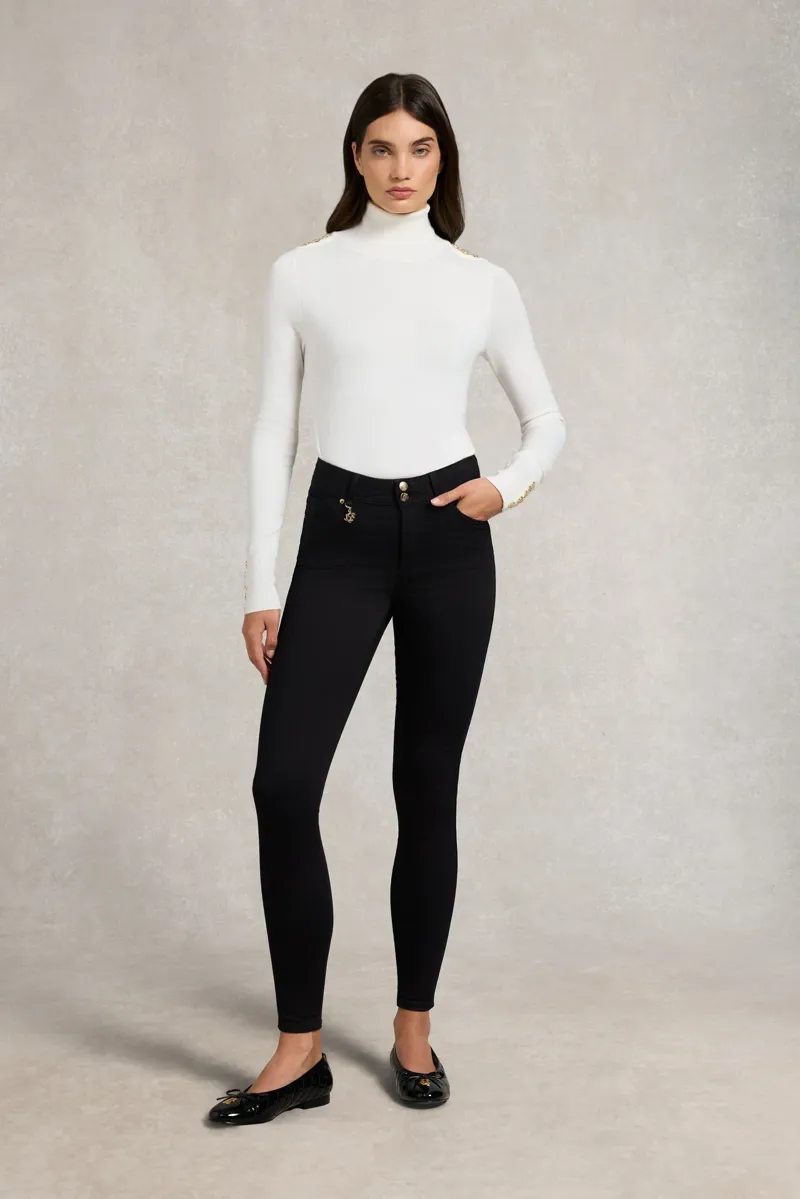 Holland Cooper Contour Skinny Jeans in Black-3