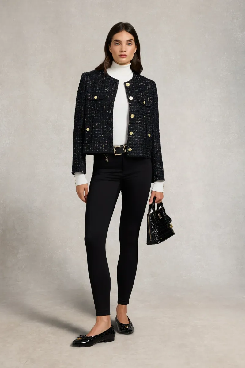 Holland Cooper Contour Skinny Jeans in Black-5