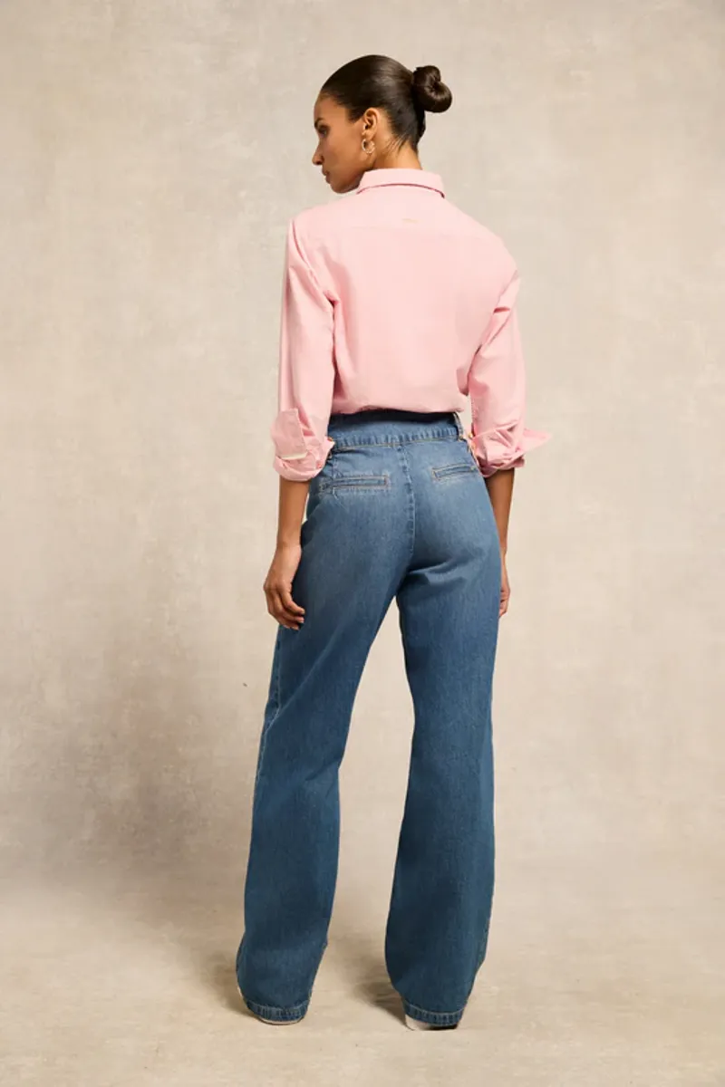 Holland Cooper Oxford Shirt Pink-2