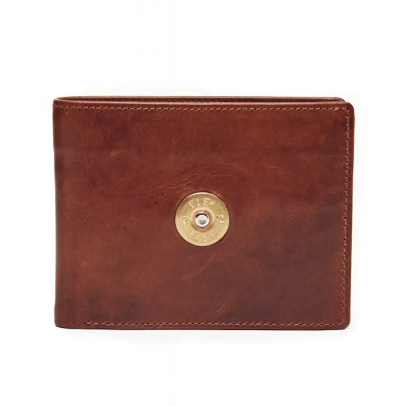 Hicks and Hides Leather Wallet 12 Bore Cognac