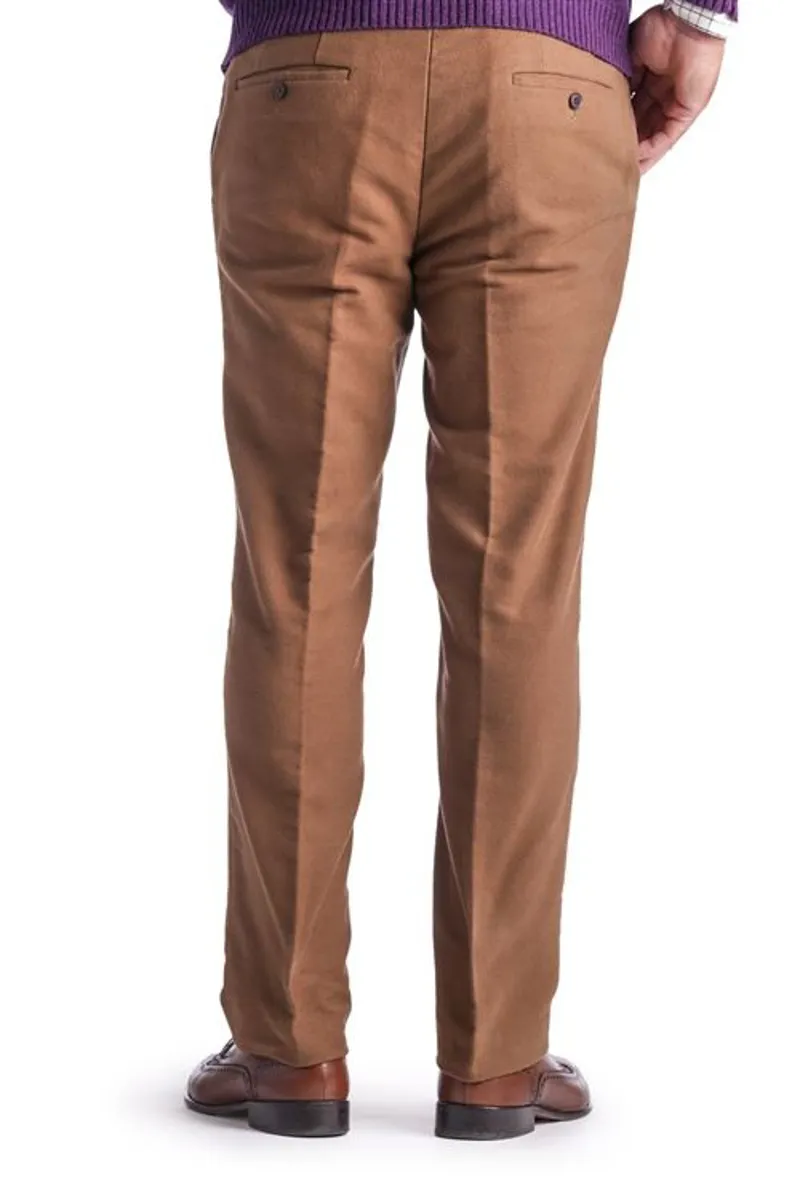 Gurteen Epsom Moleskin Trouser in Camel-2