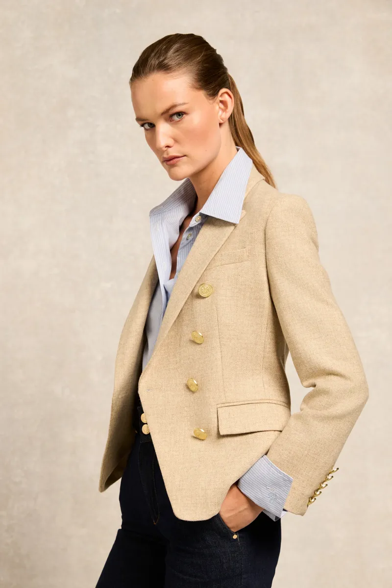 Holland Cooper Knightsbridge Blazer Oatmeal-2