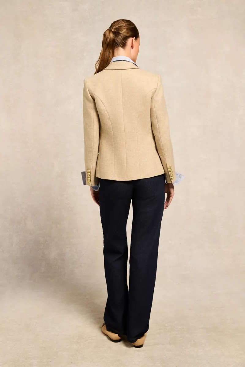 Holland Cooper Knightsbridge Blazer Oatmeal-4