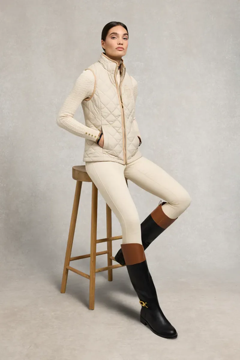 Holland Cooper Zoe Quarter Zip Knit Almond-1