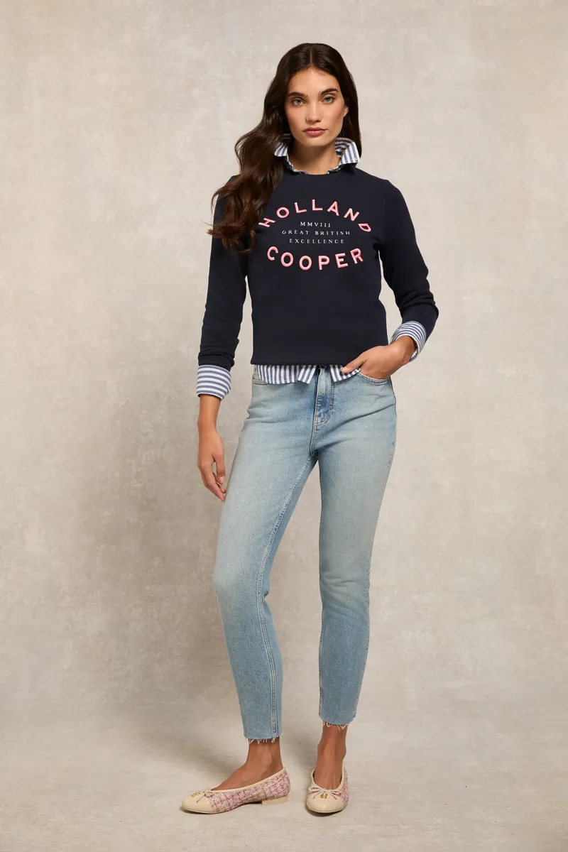 Holland Cooper Varsity Crew Ink Navy-1