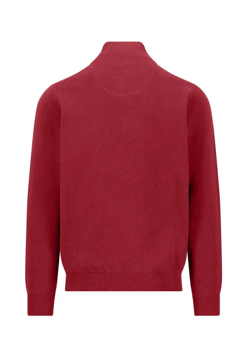 Fynch-Hatton Troyer Zip Superfine in Brick-1