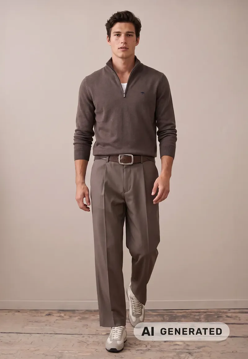 Fynch-Hatton Troyer Zip Superfine in Dark Chocolate-4