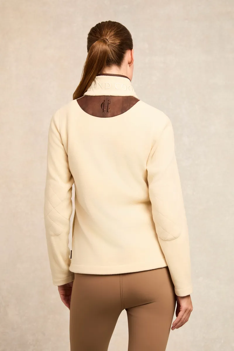 Holland Cooper Country Fleece Half Zip Cream-6
