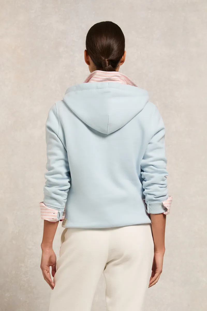 Holland Cooper Varsity Hoodie Pale Blue-2