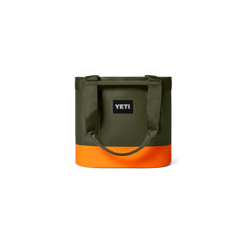 Yeti Camino 20 Carryall Tote Bag Olive/King Crab Orange-1