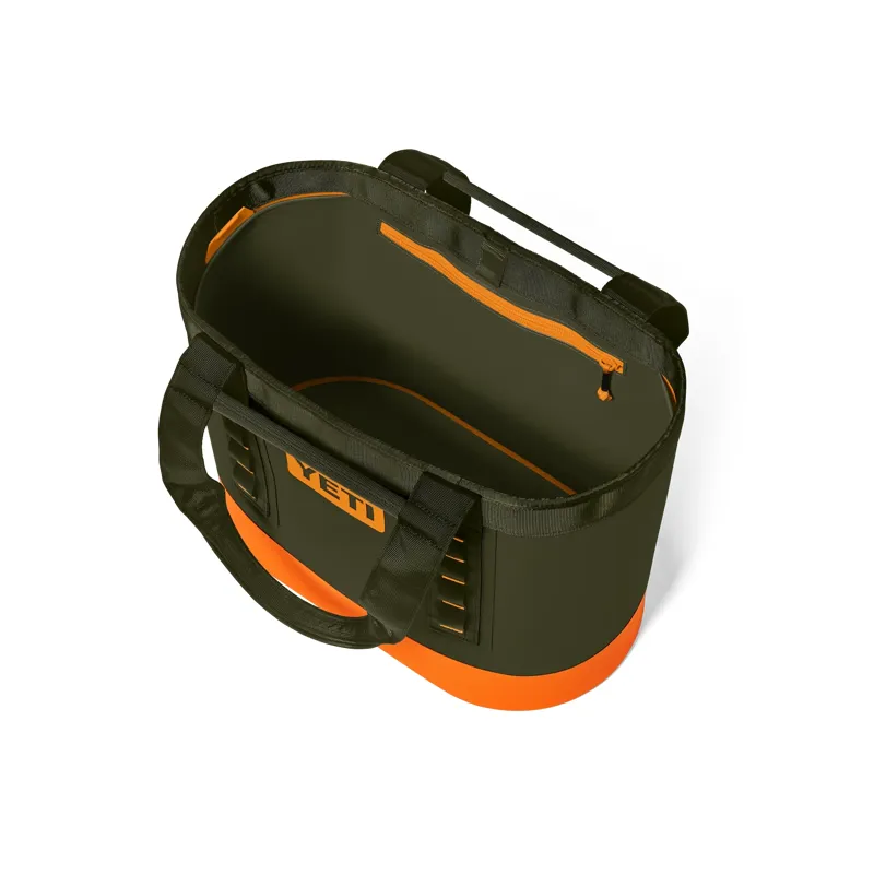 Yeti Camino Carryall 35 2.0 Tote Bag in Olive/King Crab Orange-4