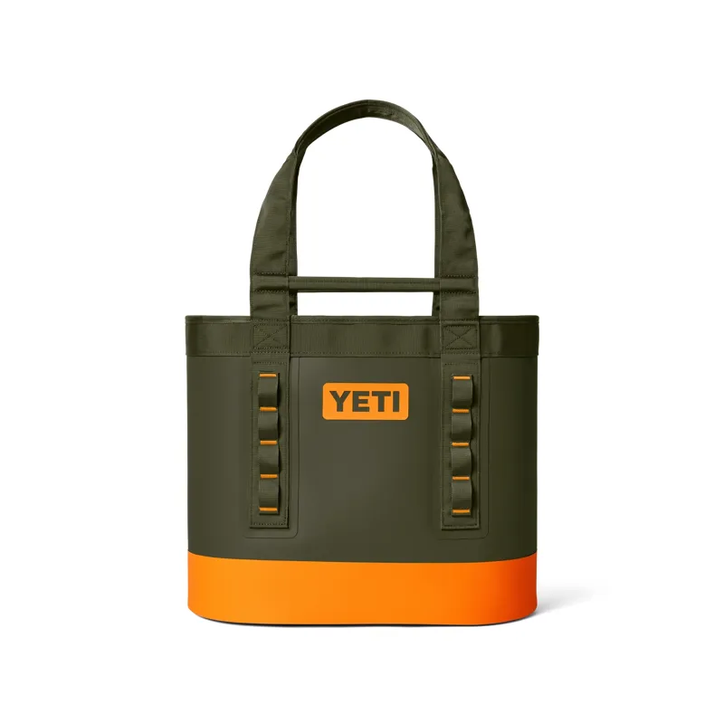 Yeti Camino Carryall 35 2.0 Tote Bag in Olive/King Crab Orange