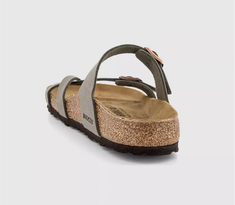 Birkenstock Ladies Mayari Birko Flor Sandals Stone-7