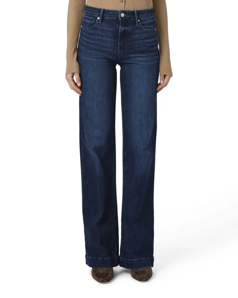 Paige Leenah 32inch Wide Leg Jean Praline
