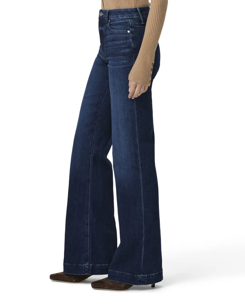 Paige Leenah 32inch Wide Leg Jean Praline-3