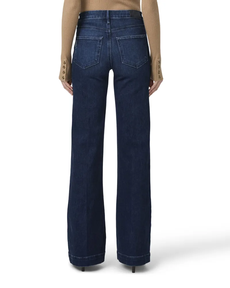 Paige Leenah 32inch Wide Leg Jean Praline-2