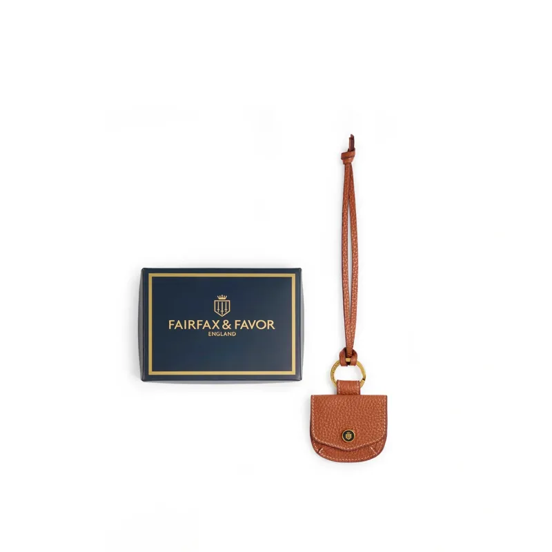Fairfax and Favor Purse Bag Charm Leather in Orange-1
