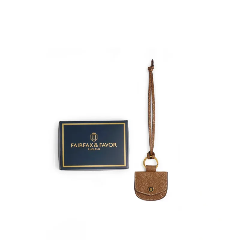 Fairfax and Favor Purse Bag Charm Leather in Tan-1