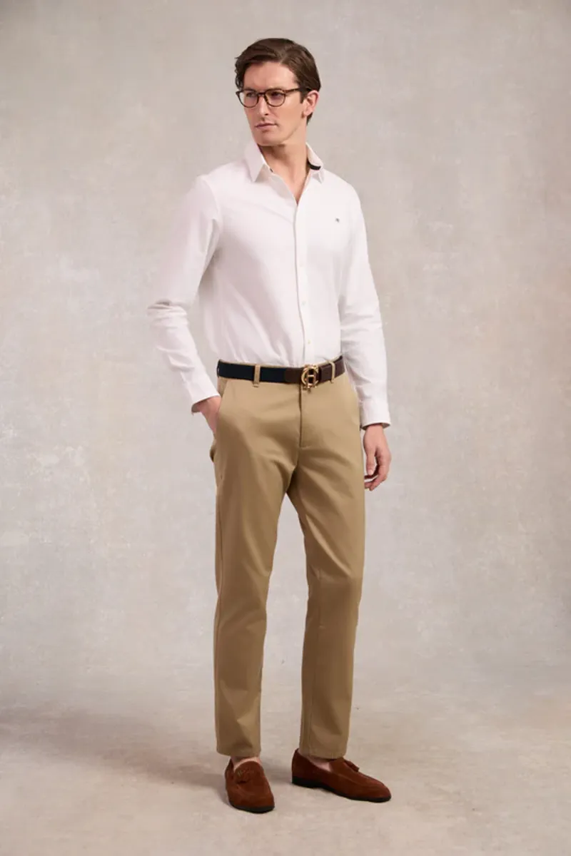 Holland Cooper Men's Classic Oxford Shirt White-2