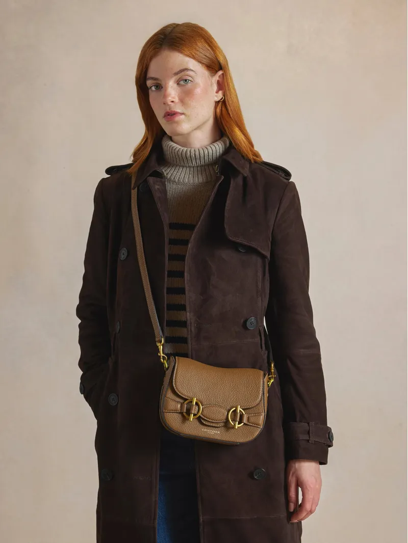 Fairfax and Favor Connie Top Handle Handbag in Tan Leather-5