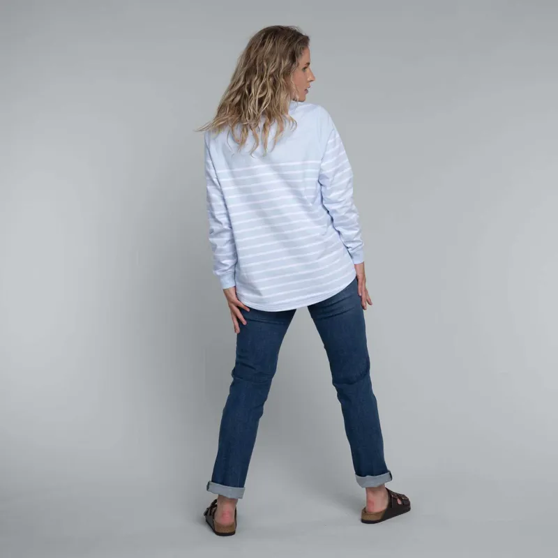 Schoffel Hope Cove Sweatshirt Pale Blue Stripe-5