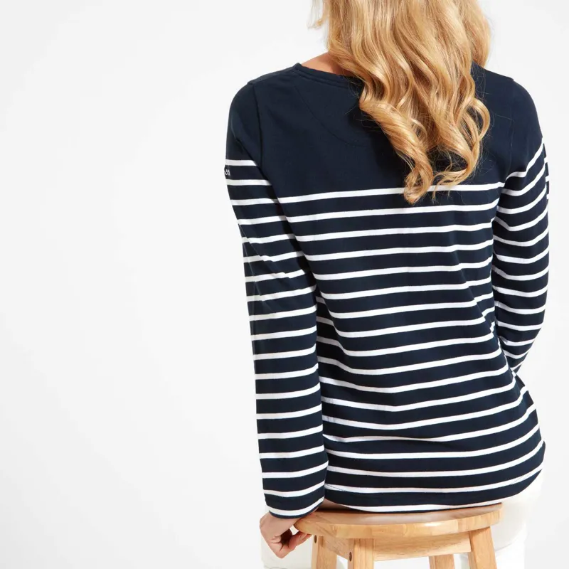 Schoffel Beauport Top Navy Stripe-2