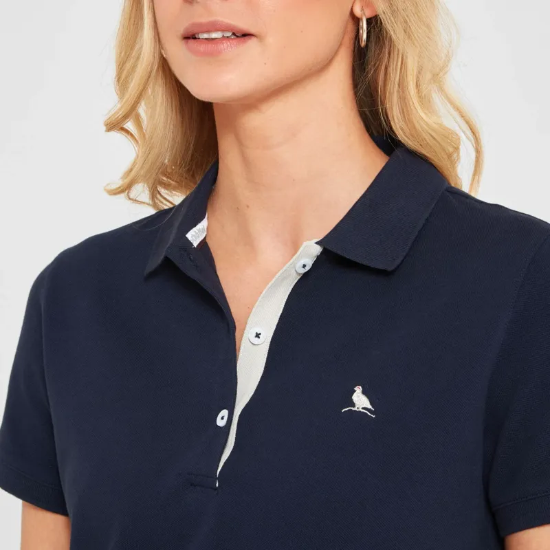 Schoffel St Ives Ladies Polo Shirt Navy-3