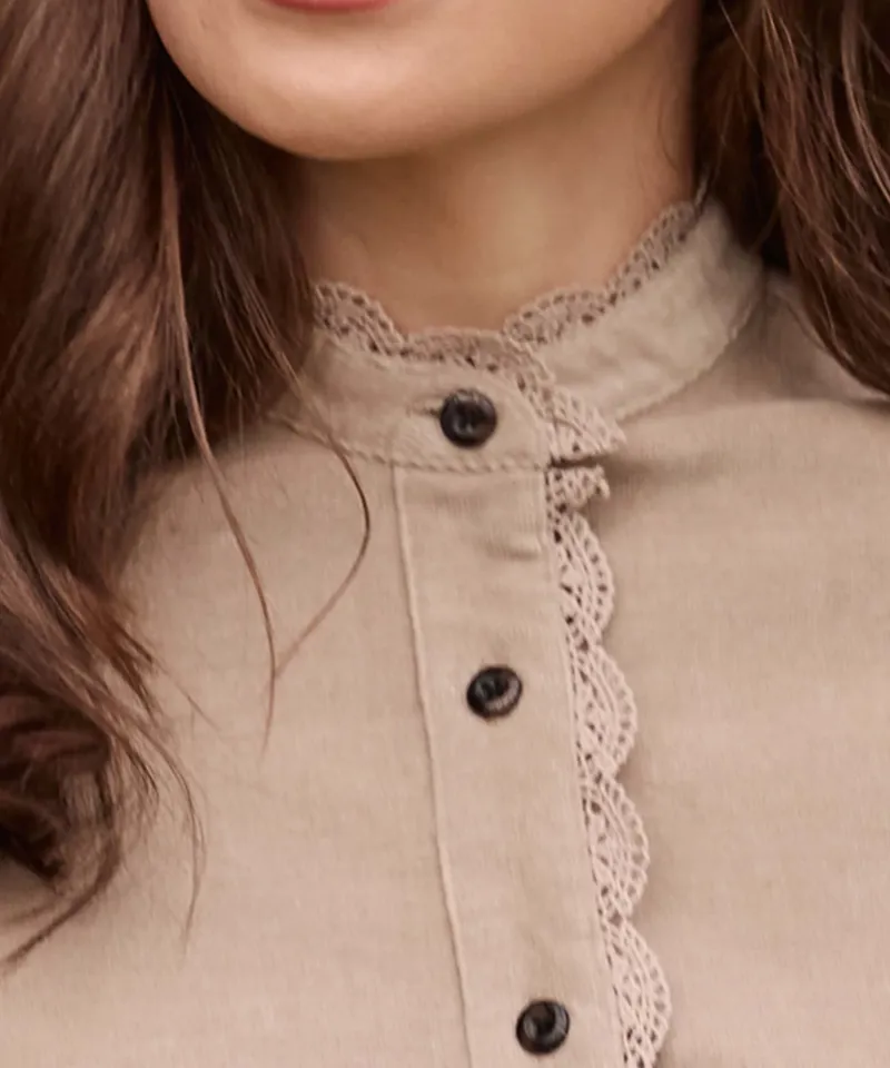 Schoffel Country Thetford Cord Shirt in Cobblestone-8