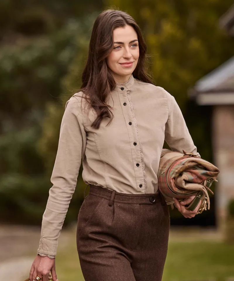 Schoffel Country Thetford Cord Shirt in Cobblestone-5
