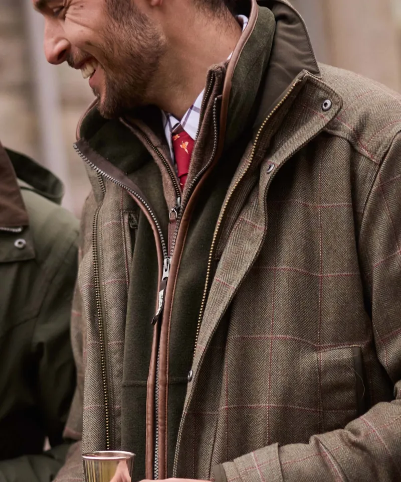 Schoffel Country Ptarmigan Tweed Classic Coat in Lochlane Tweed-13