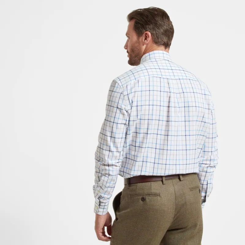 Schoffel Baconsthorpe Tailored Shirt Navy Check-4