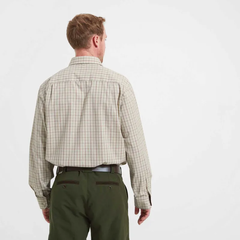 Schoffel Burnham Tattersall Classic Shirt Damson-3