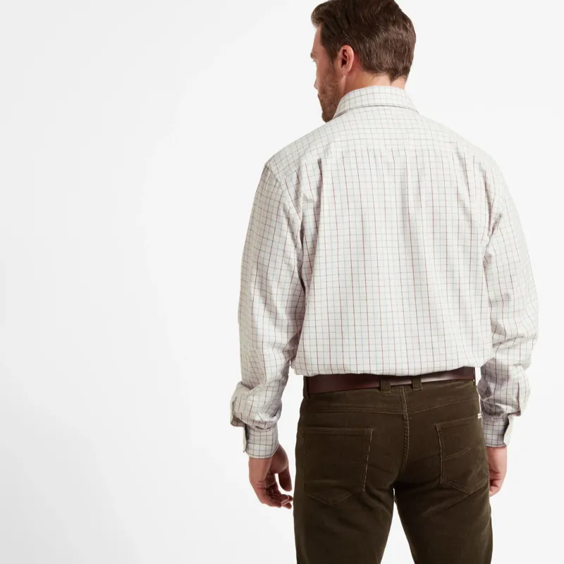 Schoffel Burnham Tattersall Classic Check Shirt Moss-2