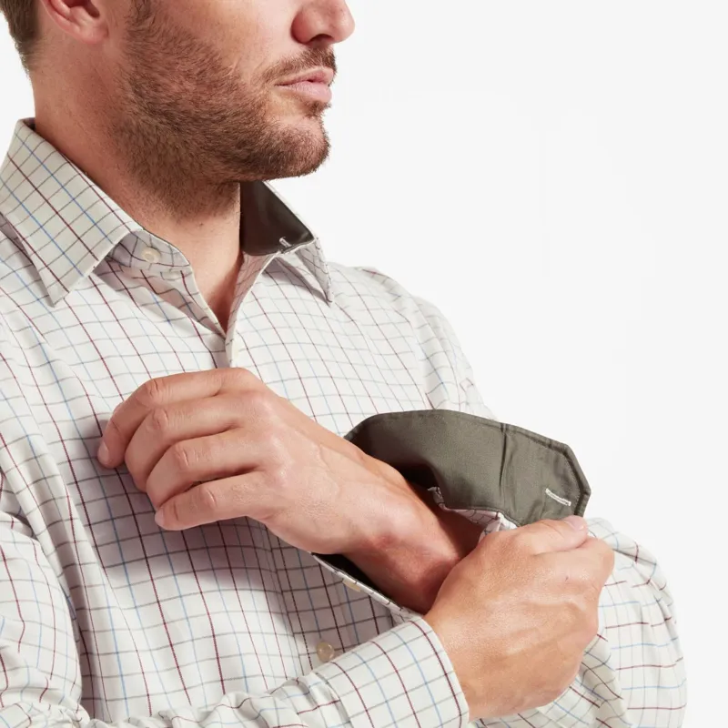 Schoffel Burnham Tattersall Classic Check Shirt Moss-3