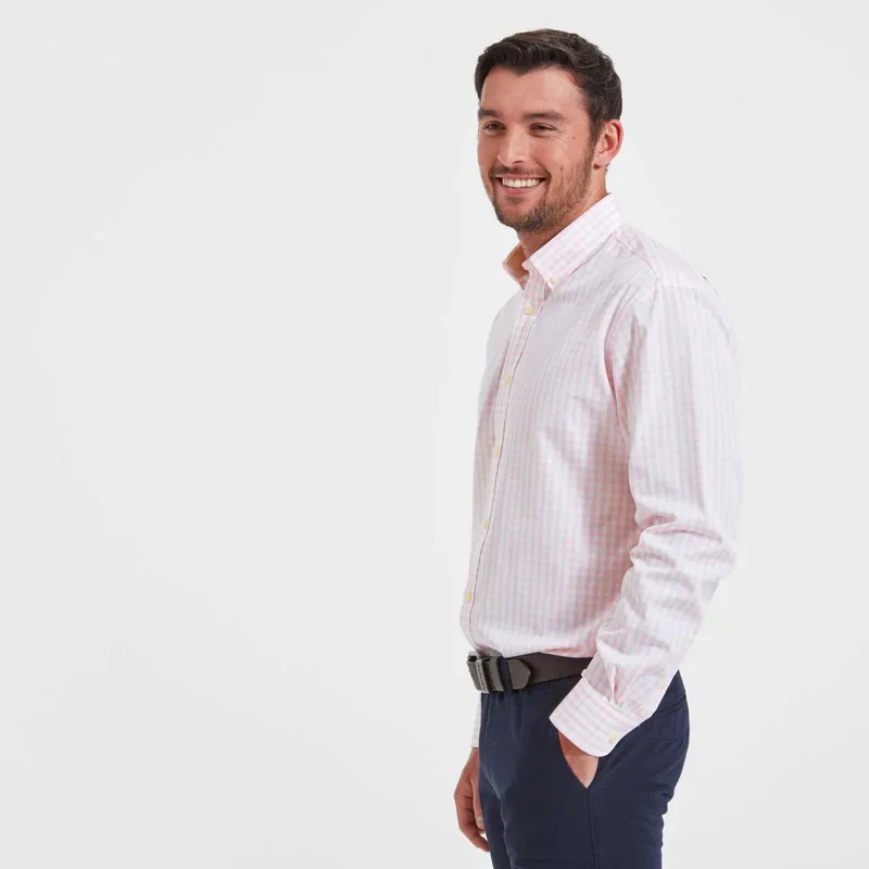 Schoffel Harlyn Tailored Check Shirt Pink-1
