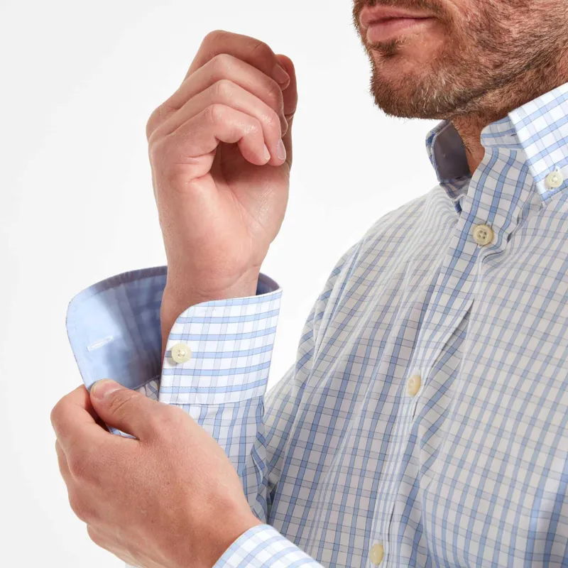 Schoffel Harlyn Tailored Shirt Blue Check-3