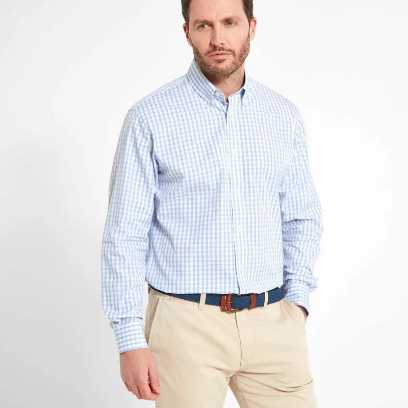 Schoffel Harlyn Tailored Shirt Blue Check-1