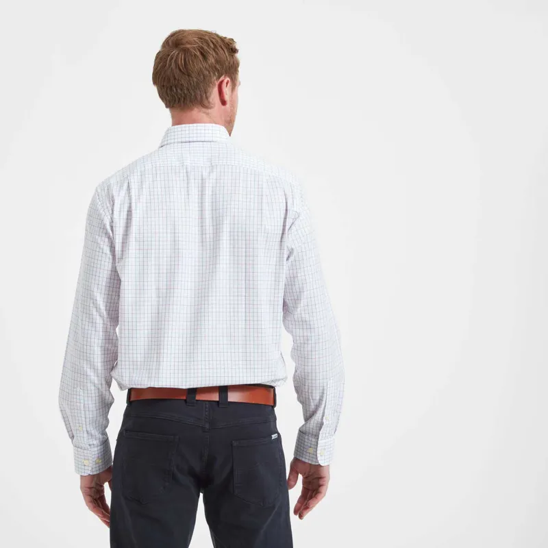 Schoffel Buckden Tailored Shirt Blue Pink Check-2