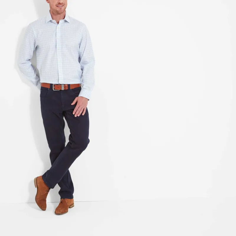 Schoffel Buckden Shirt Light Blue Check-5