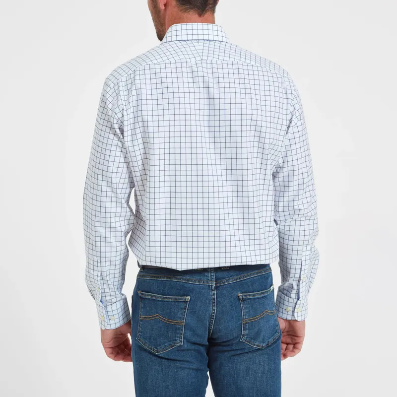 Schoffel Greenwich Tailored Shirt Navy Check-6