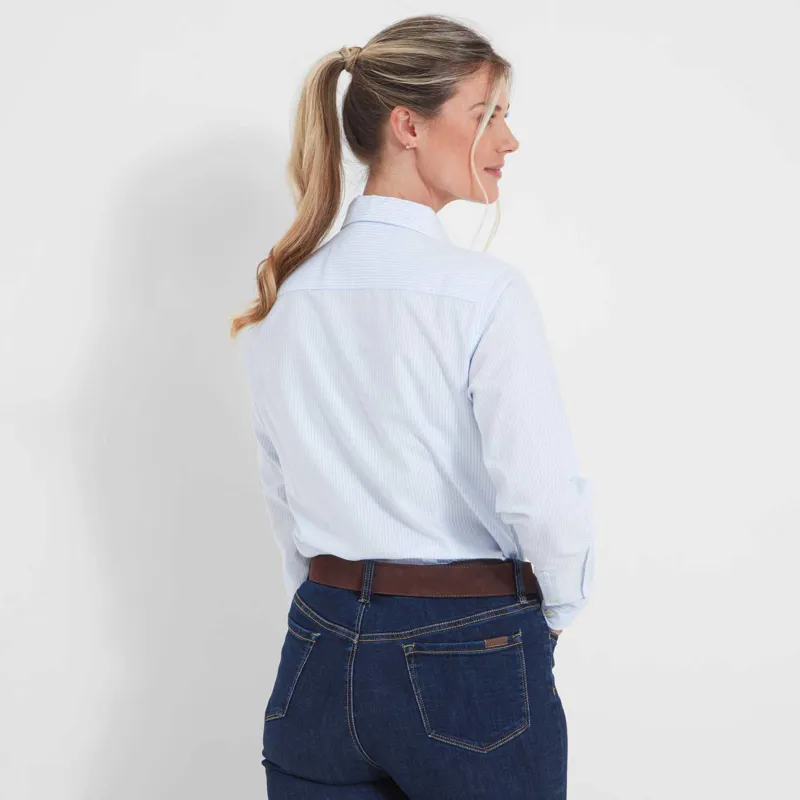 Schoffel Cley Soft Oxford Shirt Blue Stripe-2