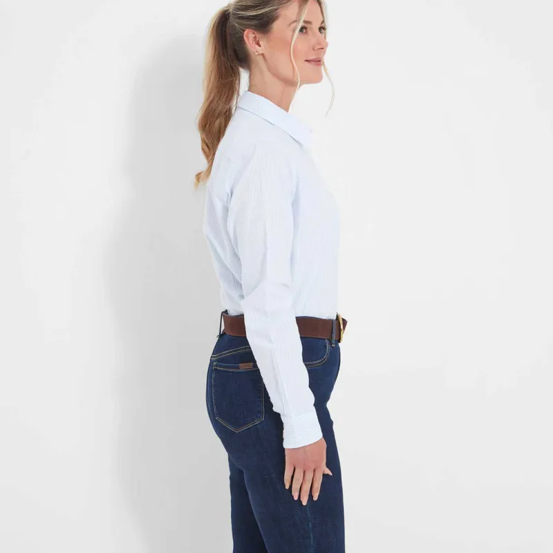 Schoffel Cley Soft Oxford Shirt Blue Stripe-3