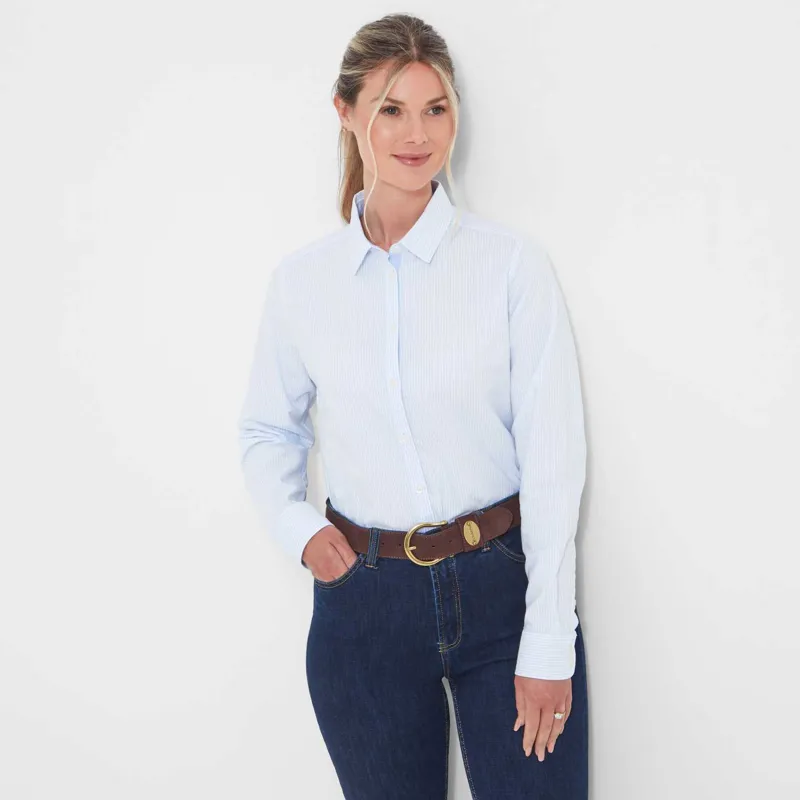 Schoffel Cley Soft Oxford Shirt Blue Stripe-1