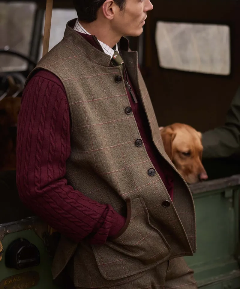 Schoffel Country Holcot Tweed Waistcoat in Lochlane-6